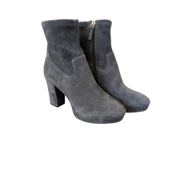 Joie Shoes - Joie Lewis Platform Bootie In Grey Suede size 7.5
